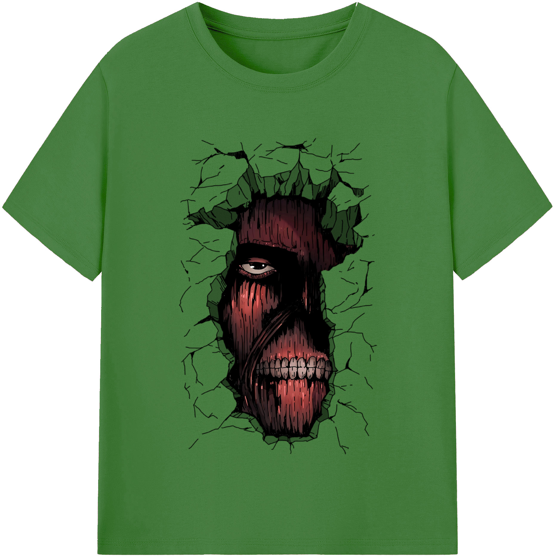 （画像用） 進撃の巨人 Attack on Titan レディースカジュアルプリントTシャツ（綿100％）